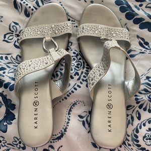 Silver sandals